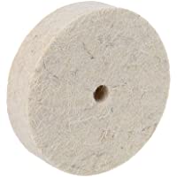 Pulidora de ruedas giratoria de 76 x 20 mm de grosor- de fieltro de lana- de plástico- para pulir metal
